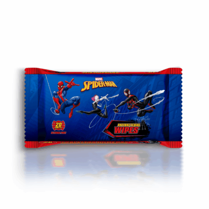 WIPES SPIDERMAN - 20 UNITS