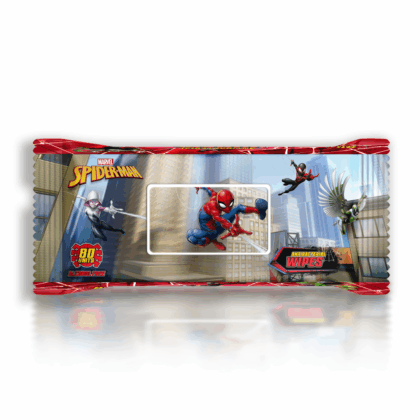 WIPES SPIDERMAN - 80 UNITS